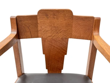 Two Art Deco Amsterdamse School Armchairs, by Frits Spanjaard, 1920s